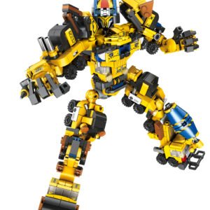 Bloko Loko Yellow Construction Robot Set – Collect & Combine