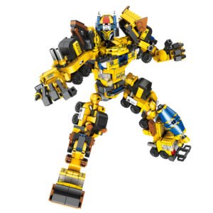Bloko Loko Yellow Construction Robot Set – Collect & Combine