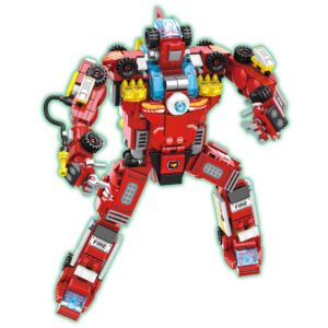 Bloko Loko Red Fire Force Robot – Collect & Combine